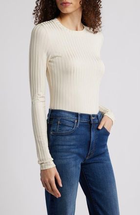 Rag & Bone Natalia Slim Fit Rib Top at Nordstrom, Size Medium