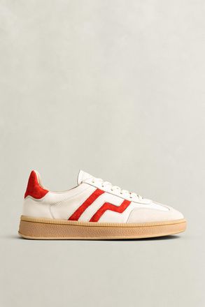 GANT Women Cuzima Leather Suede Sneakers (37) BRIGHT RED