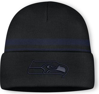 Nike Seattle Seahawks Primetime Utility Nike Mens NFL Cuffed Beanie in Black | NF40000I78-10L