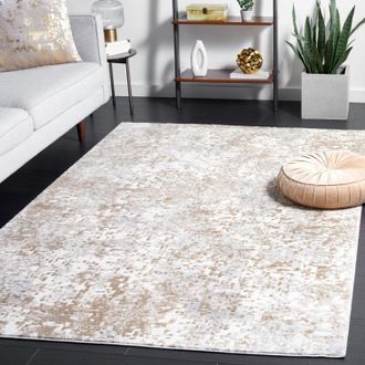 Safavieh Lagoon Machine Made Area rug, Grey / Gold Contemporary Style Easy Care