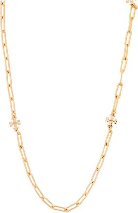Tory Burch Good Luck Chain Necklace - Dames - Kettingen - Geel - ONE Size - Accessoires
