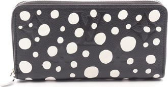 Louis Vuitton Black Noir White Monogram Empreinte Leather Long Wallet (Bi-Fold) (Pre-Owned)
