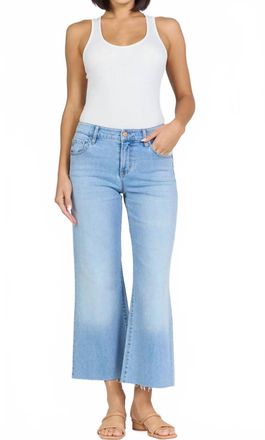 Dear John Denim Holly Raw Hem Straight Leg Cropped Jeans In Ellsworth