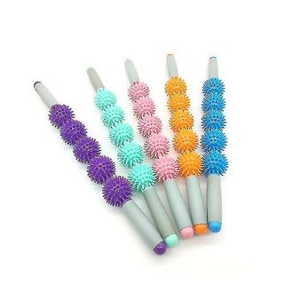 OEM Masajeador De Espalda Y Cuello Con 5 Bolas Verdes, Con Forma De Erizo, Para Relajaci&oacute;n Y Ejercicios De Fortalecimiento Muscular