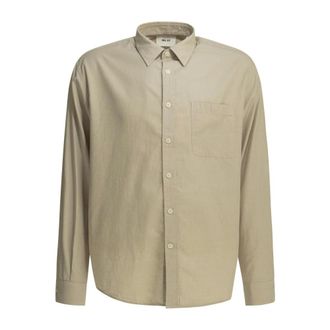 Nn.07 Nn07, Heren, Overhemden, Beige, Maat: XL Linnen