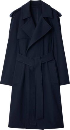 Burberry Cashmere Wrap Belted Trench Coat, Brand Size 6 ( US Size 4 )