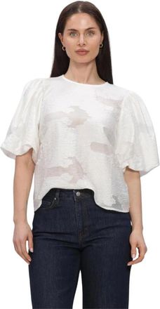 Moss Copenhagen Dames, Blouses & Shirts, Wit, Maat: XS Polyamide