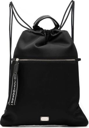 Dolce & Gabbana Pre-owned Dolce and Gabbana Nylon Logo Drawstring Backpack Ladies ZDHJZ7B74U7CF56I