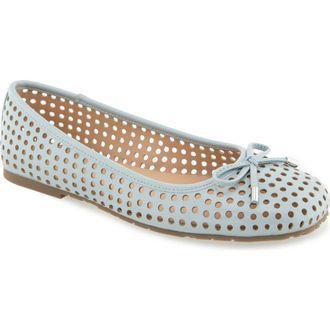Kenneth Cole Reaction Elstree Perforated Ballet Flat in Steel Blue at Nordstrom Rack, Size 5.5
