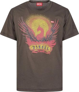 Diesel Hombre, Camisetas, Marr&oacute;n, Talla: M