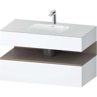 Duravit Qatego Lavabo Encastrado Con Base De Lavabo Consola, - Duravit