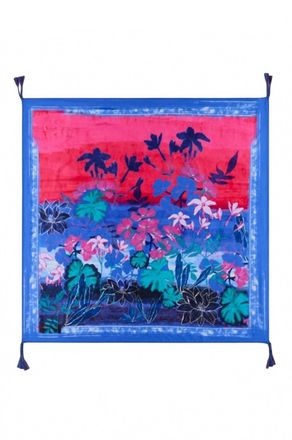 Johnny Was Womens Lavandula Silk Scarf In Multi