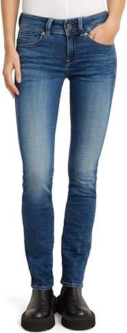 Jean Straight Femme G-STAR Midge - 92% Coton - Bride Ajustable Dos - Coupe Classique 5 Poches