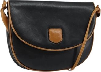 Celine Pre-owned Vintage Leren Crossbody Tas - Dames - Vintage Schoudertas - Zwart - ONE Size - Leer - Vintage