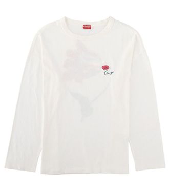 Kenzo White Graphic Crew Neck T-Shirt
