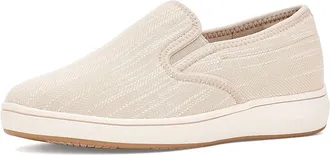 Clarks Breezesky Zoe Womens Flat Shoes Sand Canvas : 9.5 B - Medium, Textile