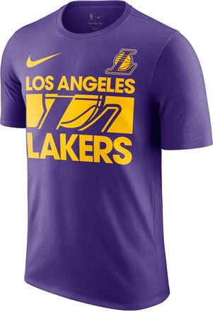 Nike Los Angeles Lakers Courtside Nike Mens NBA T-Shirt in Purple | HQ0591-504