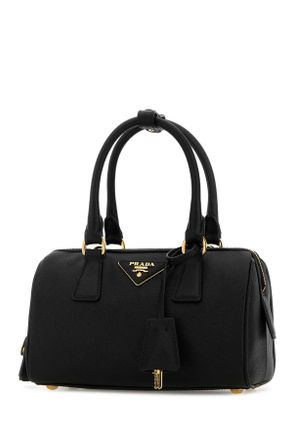 Prada Womens Black Leather Handbag Nero Borse A Mano Bag