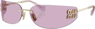 Miu Miu Mua 51S Zonnebrillen - unisex - Zonnebrillen - Geel - ONE Size - Accessoires