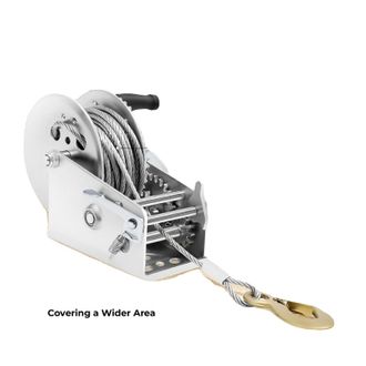 OEM Cabrestante Manual, Capacidad De Tracci&oacute;n De 1588 Kg (3500 Lb), Construcci&oacute;n De Acero Resistente, Relaci&oacute;n De Engranajes 4:1 / 8:1, Cable De Acero De 