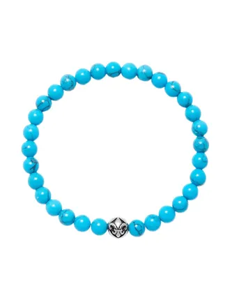 Nialaya Bracciale con perline - Argento