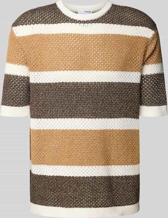 Selected Regular Fit T-Shirt aus reiner Baumwolle Modell GINGER in Beige, Größe XL