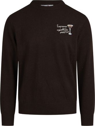 MC2 Saint Barth Black Wool Cashmere Blend Crewneck Light Sweater