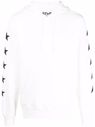 Golden Goose star-print cotton hoodie - White