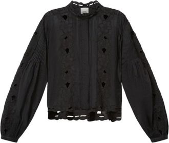 Isabel Marant Top - Dames - Blouses - Zwart - XS - Overhemden