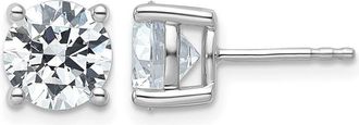 Diamond2Deal 14k Gold 4 ctw Lab Grown Diamond Stud Earrings