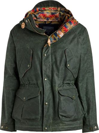 Manifattura Ceccarelli Native Fisherman Parka - Heren - Parka Jassen - Groen - 2XS - Katoen - Jassen