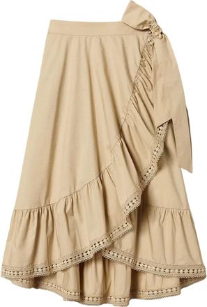 Twin-Set ruffled skirt - Neutrals