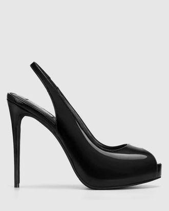 Naked Wolfe River Nude Patent in Black at Nordstrom, Size 38.5