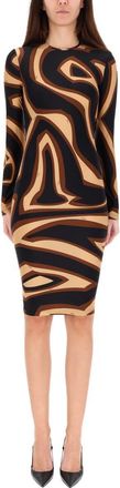 Pucci Midi Dress With Labyrinth Print