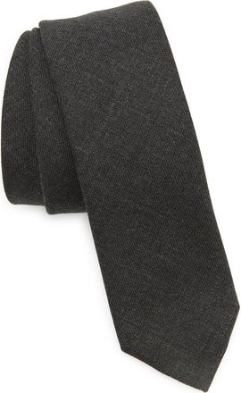 Thom Browne Wool Tie in Dark Grey at Nordstrom