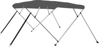 vidaXL Toldo Bimini De 4 Arcos Gris Antracita 243x196x137 Cm Vidaxl