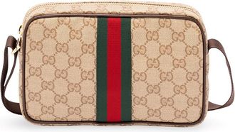 Gucci Gg Coated Web Crossbody Bag