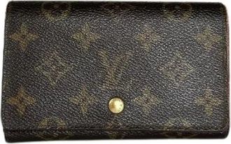 Louis Vuitton Pre-owned Monogram Canvas Portemonnee - Dames - Vintage Accessoires - Bruin - ONE Size - Vintage