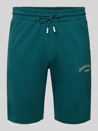 Jack & Jones Jack & Jones Shorts mit Logo-Print Modell GORDON in Petrol, Gr&ouml;&szlig;e XXL