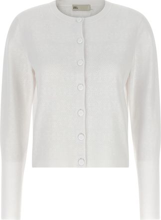 Tory Burch White Viscose Womens Cardigan