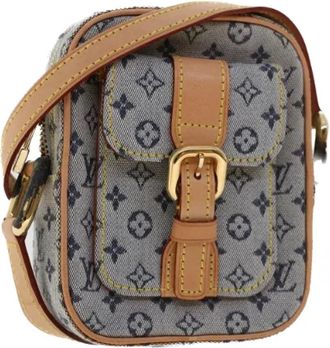 Louis Vuitton Pre-owned Canvas shoulder-bags - Dames - Vintage Schoudertas - Blauw - ONE Size - Leer - Vintage