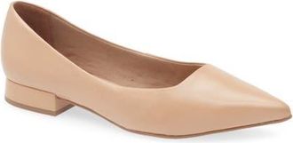 Bottero Alessandra Pointed Toe Ballet Flat in Brown Sugar at Nordstrom, Size 11