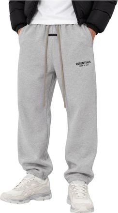 Fear of God Fleece Essential Sweatpant - Heren - Sweatpants - Grijs - M - Katoen - Broeken