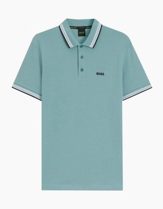 HUGO BOSS Mens Hugo Boss Light Blue Paddy Polo Shirt - Size: 40