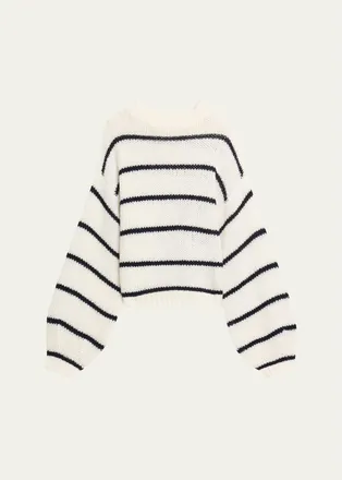 Lisa Yang The Sabelle Stripes Cashmere-Silk Sweater