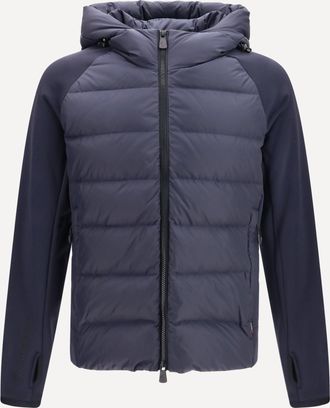 Moncler Felpa imbottita con zip in Polartec Man XL