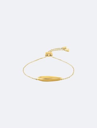 Calvin Klein Womens Sculptural Contour Bracelet - Metallic - OS