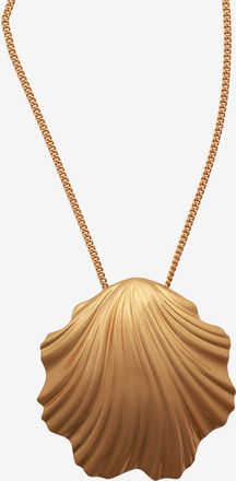 Julietta Lange goldene Halskette mit Anhänger Coquille