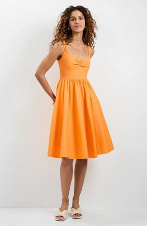 Trina Turk Mirabello Sweetheart Neck Midi Dress