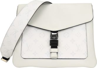 Louis Vuitton Taigarama Gray Monogram Taigarama Shoulder Bag (Pre-Owned)